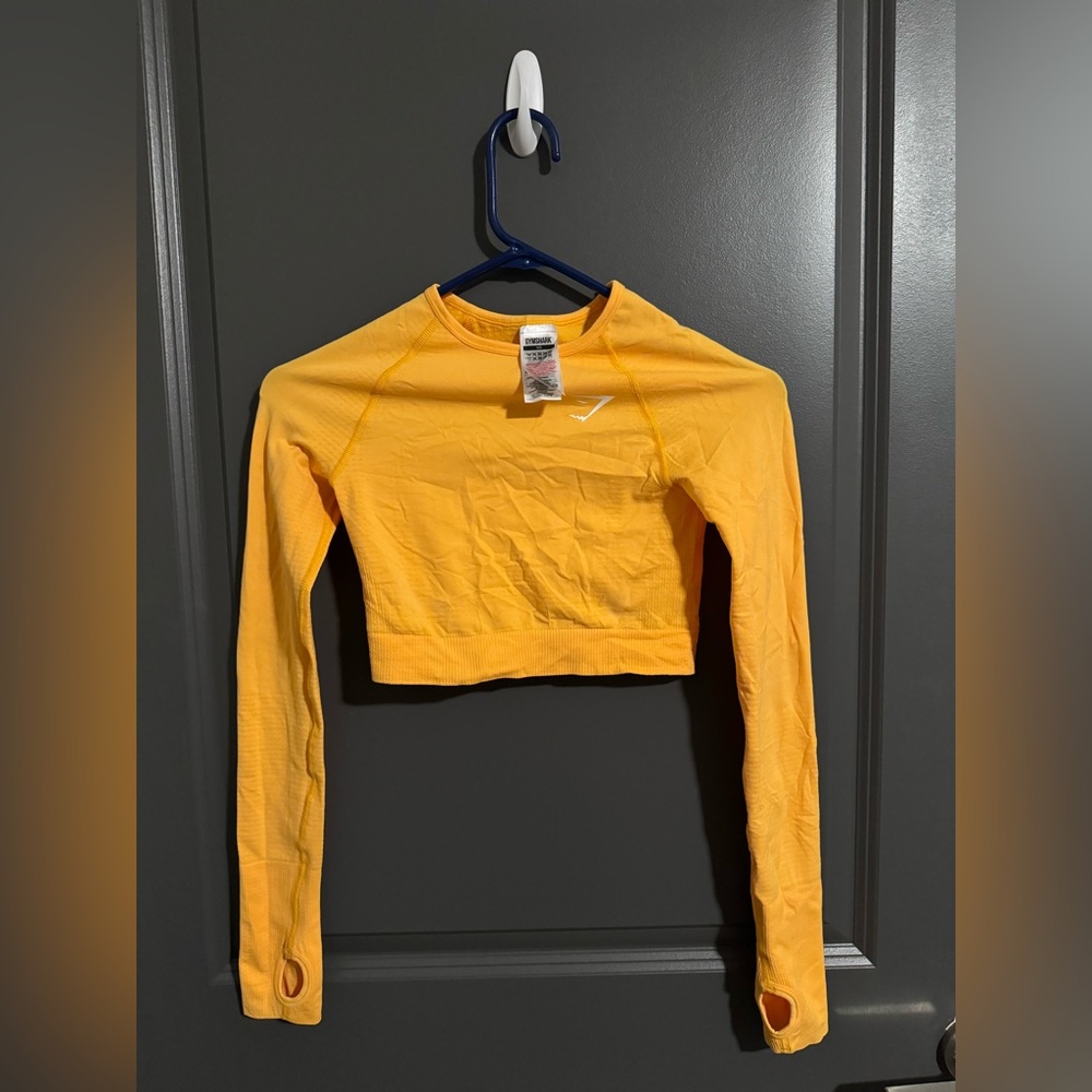 GYMSHARK VITAL SEAMLESS 2.0 LONG SLEEVE CROP TOP